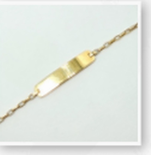 Pulseira Infantil Chapa
