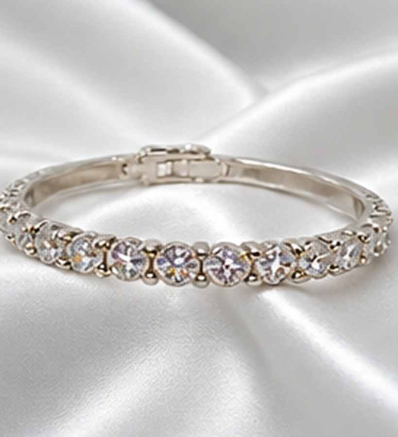 Bracelete 9 Zircônias